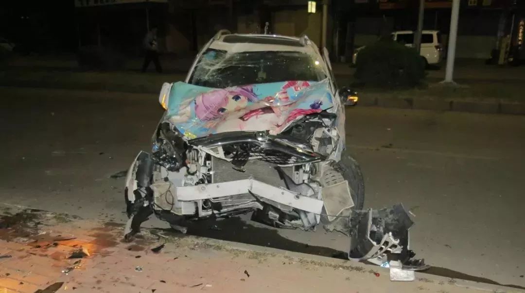 垃圾桶被车撞后桶没事车垃圾居然废了