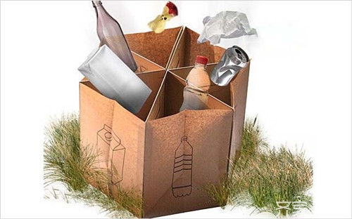手工怎么折纸垃圾桶成品效果展示