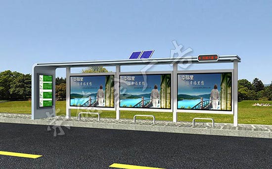 太阳能公交候车亭 太阳能公交候车亭