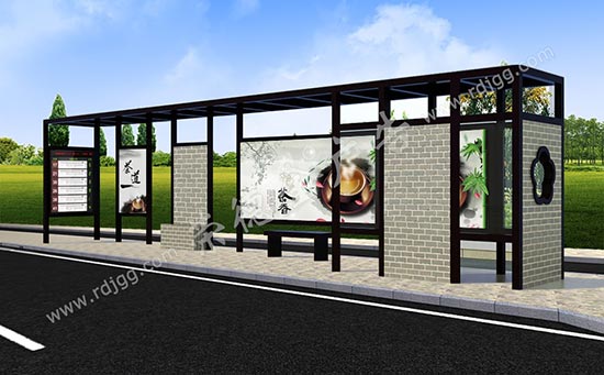 仿古公交候车亭 仿古公交候车亭
